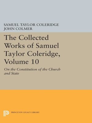 cover image of The Collected Works of Samuel Taylor Coleridge, Volume 10